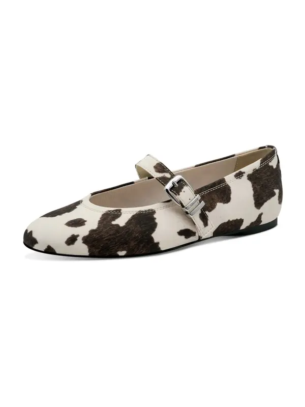 Tamaris Tamaris Odprte balerinke  temno rjava / off-bela