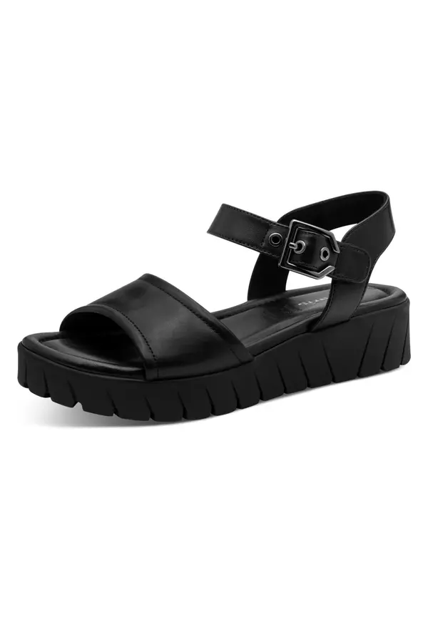 Tamaris Tamaris Sandali s paščki  črna