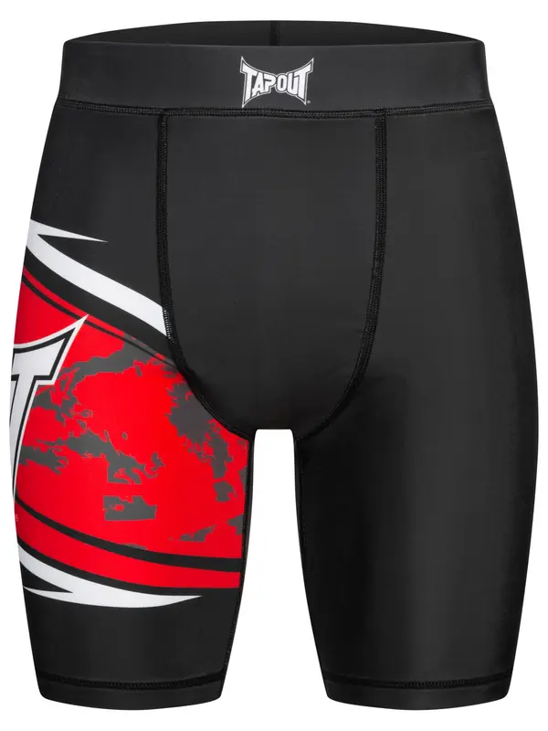 Tapout Tapout Funkcionalne hlače 'Rendall'  rdeča / črna / bela