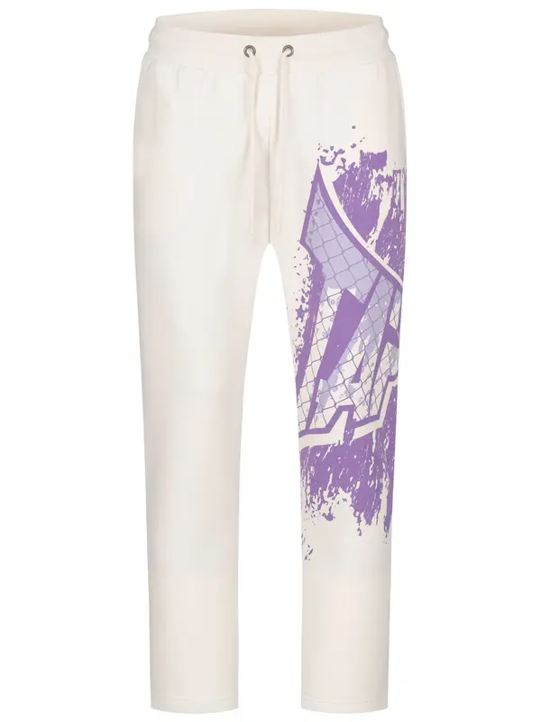 Tapout Tapout Hlače  lila / bela
