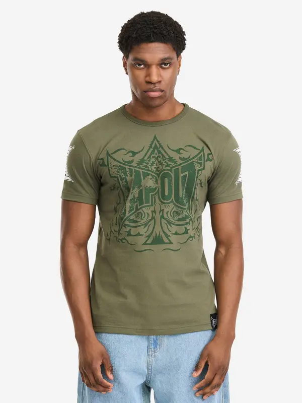 Tapout Tapout Majica 'Ace of Spades'  oliva