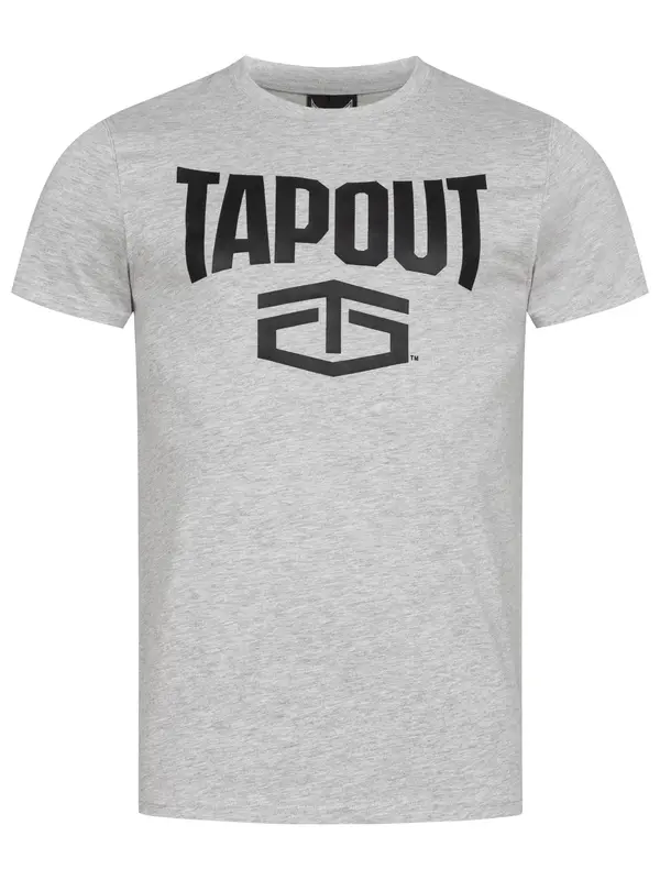 Tapout Tapout Majica 'Active'  pegasto siva / črna