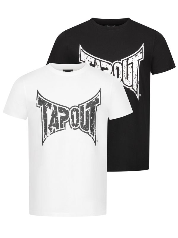 Tapout Tapout Majica ' AMBOYN '  črna / bela