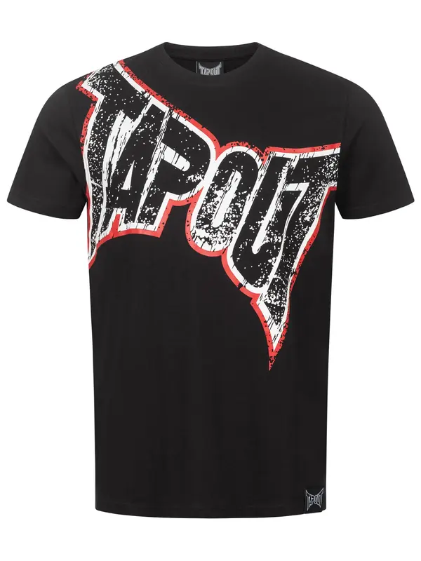 Tapout Tapout Majica 'Bernardino'  živo rdeča / črna / bela