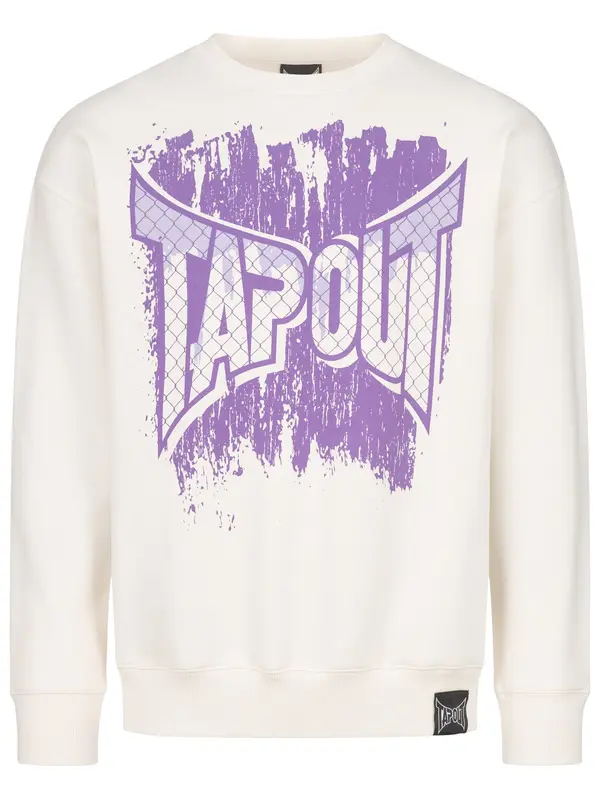 Tapout Tapout Majica 'CF Crew'  svetlo lila / bela
