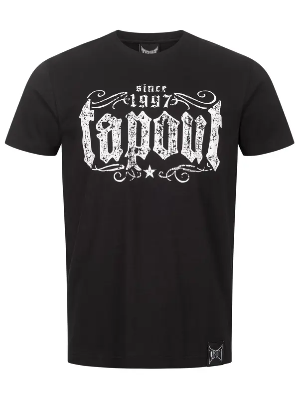 Tapout Tapout Majica 'CRASHED'  črna / bela