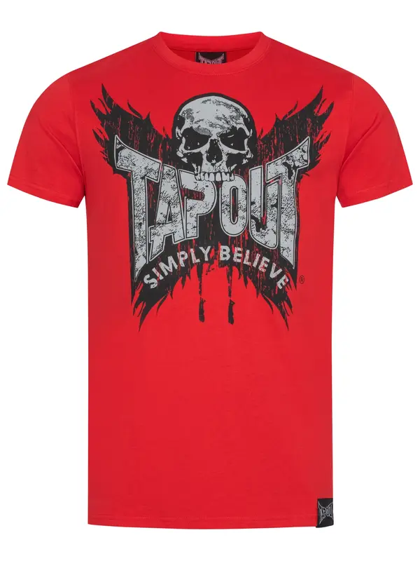 Tapout Tapout Majica 'Creston'  siva / rdeča / črna