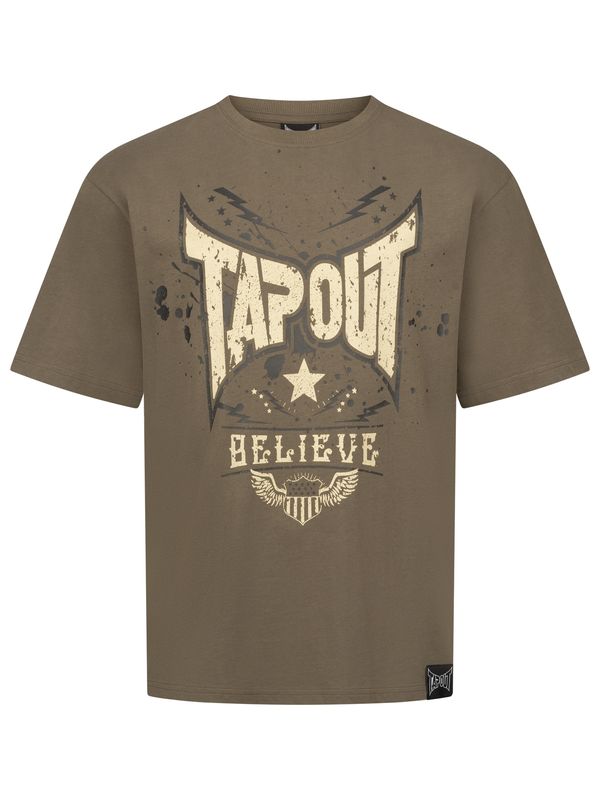 Tapout Tapout Majica ' DOYLEN '  rjava / rumena / siva / črna