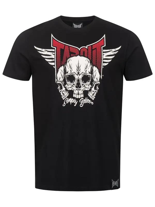 Tapout Tapout Majica 'Hamlines'  temno rdeča / črna / bela