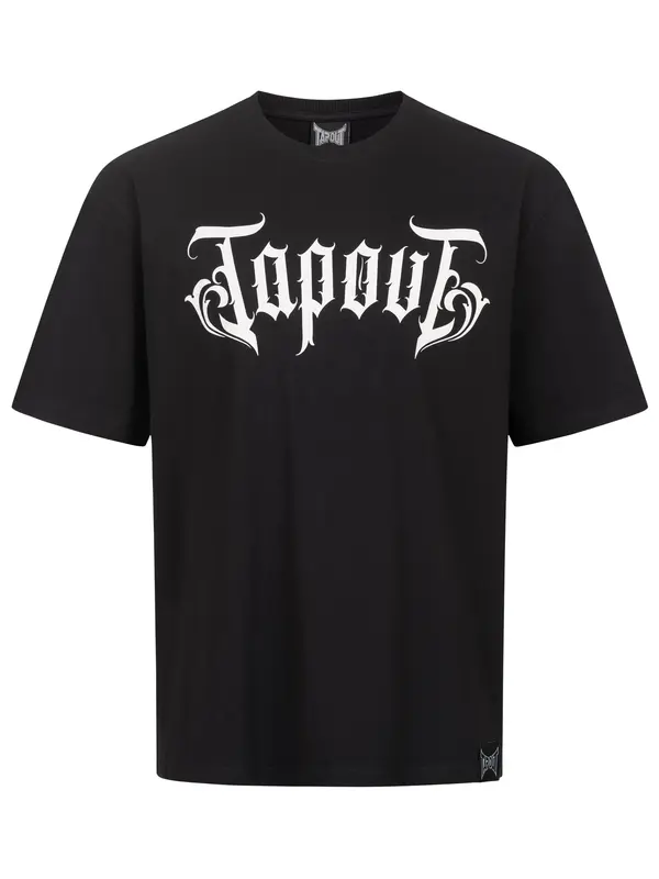 Tapout Tapout Majica 'Simply Believe'  črna / bela
