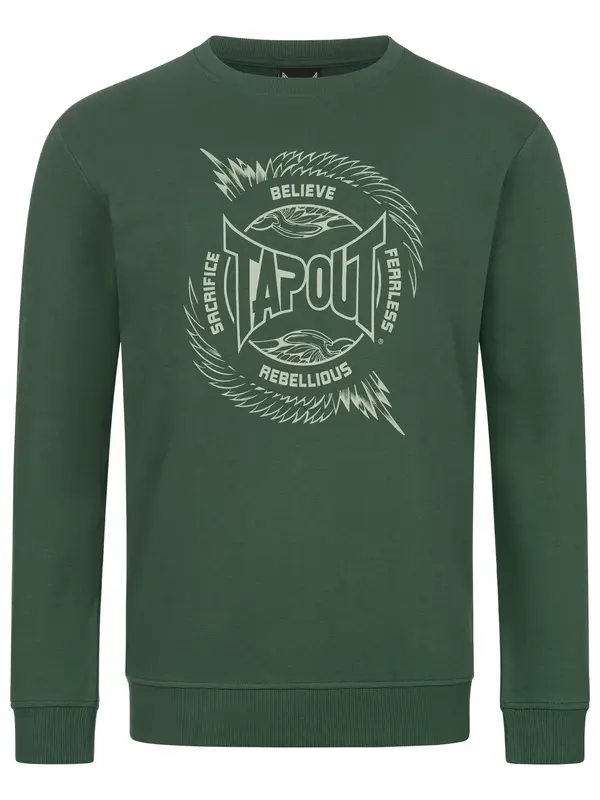 Tapout Tapout Majica 'Spirit'  zelena / bela
