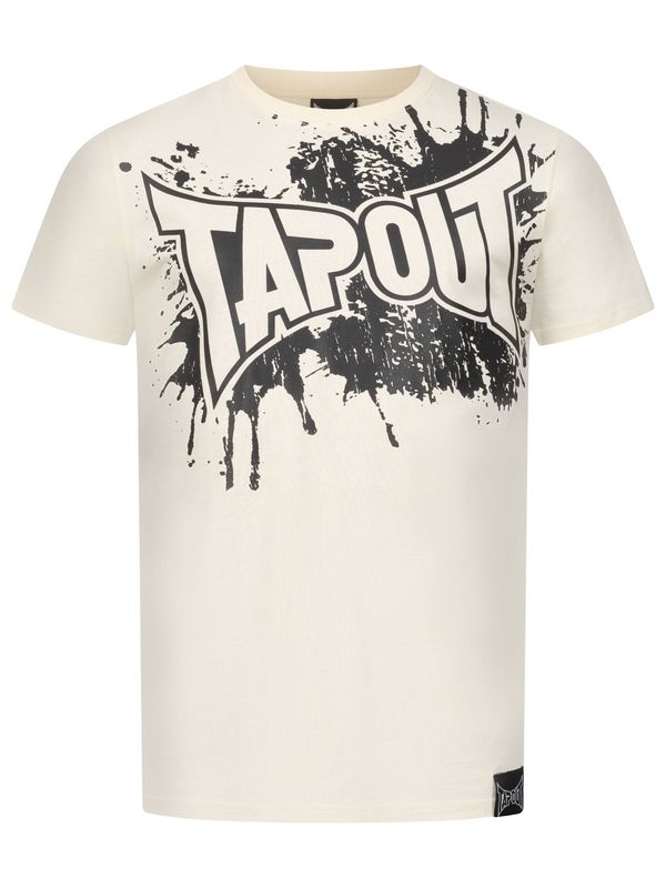 Tapout Tapout Majica 'SPLASHED'  kremna / črna