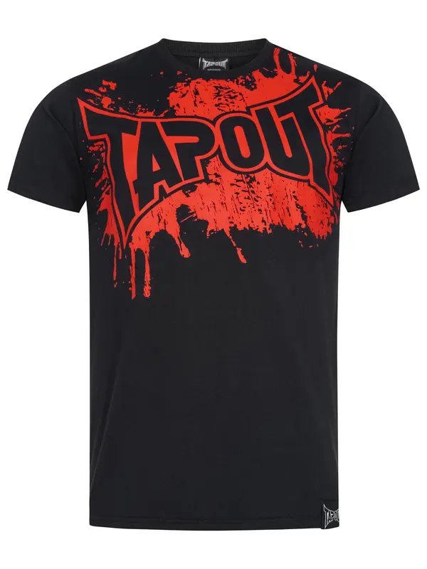 Tapout Tapout Majica 'Splashed'  rdeča / črna