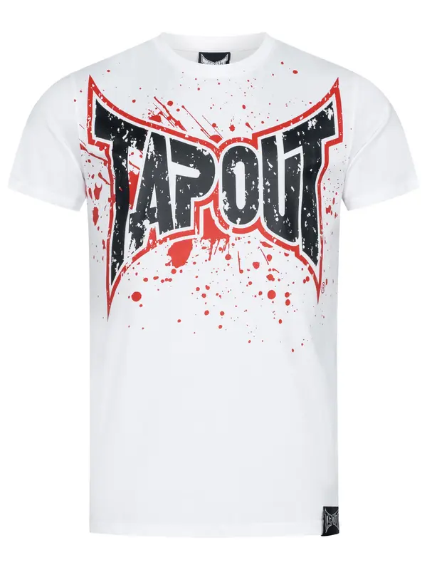 Tapout Tapout Majica 'Splashing'  rdeča / črna / bela