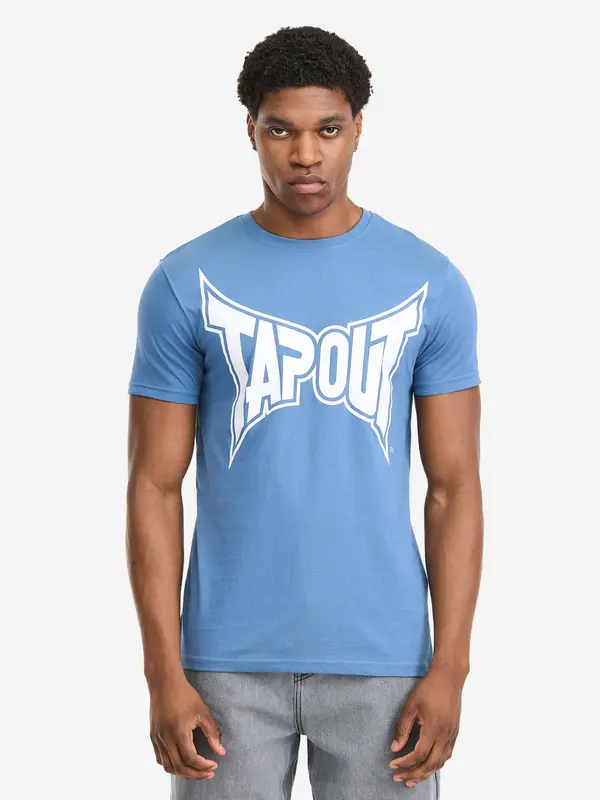 Tapout Tapout Majica  svetlo modra / bela