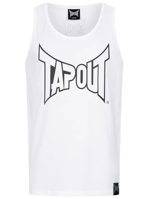 Tapout Tapout Majica 'Tipton Singlet'  črna / bela