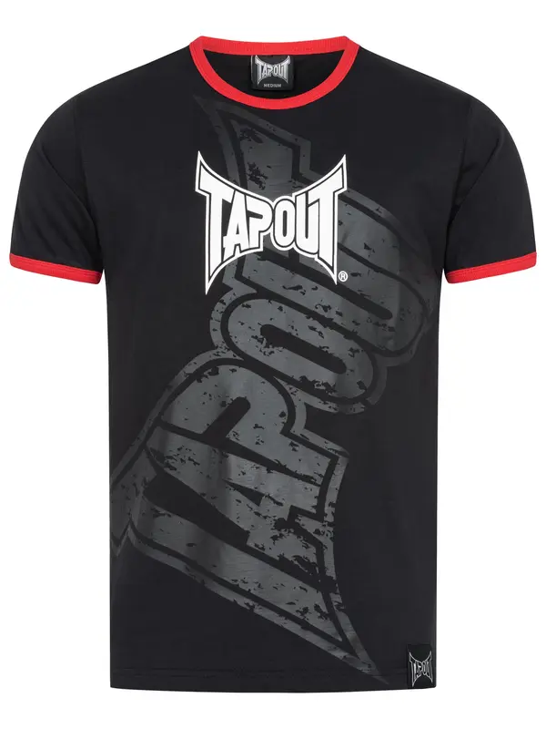 Tapout Tapout Majica 'Trashed'  temno siva / rdeča / črna / bela