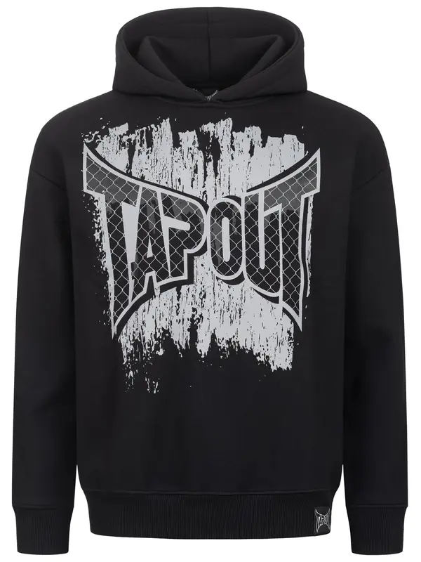 Tapout Tapout Pulover 'CF Hood'  svetlo siva / črna