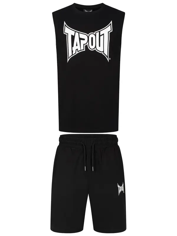 Tapout Tapout Športna trenirka 'Diego'  črna / bela