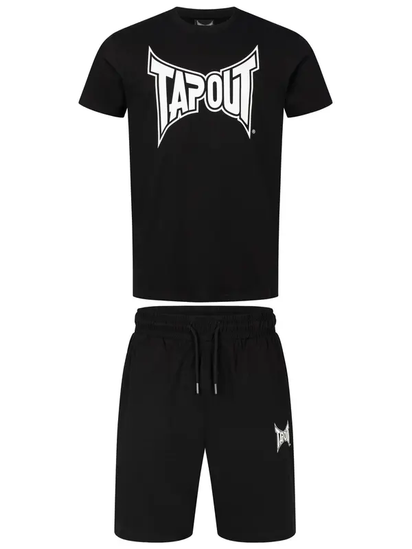 Tapout Tapout Športna trenirka 'Fallon'  črna / bela