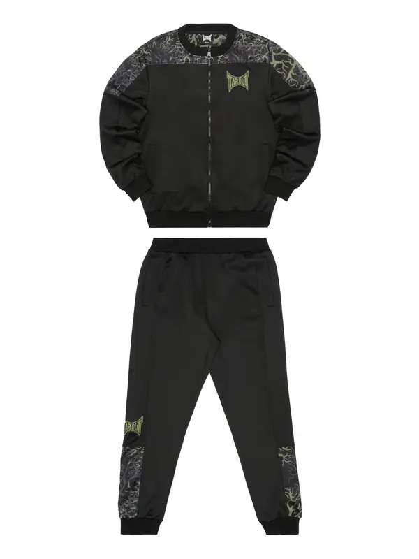Tapout Tapout Športna trenirka 'Roots Taptrack'  temno modra / zelena / črna