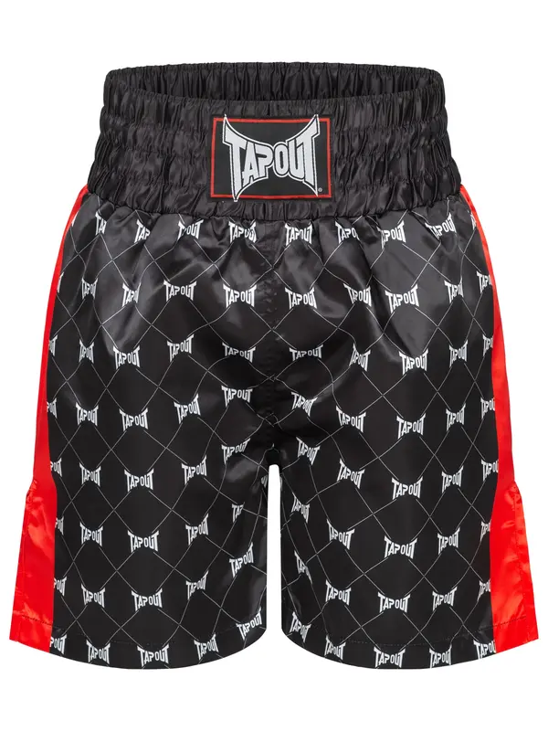 Tapout Tapout Športne hlače 'BRAWLEY'  rdeča / črna / bela
