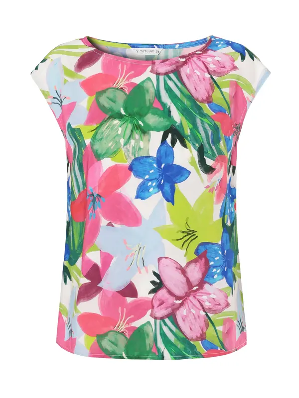 TATUUM TATUUM Bluza 'Afeli'  modra / svetlo zelena / fuksija / bela
