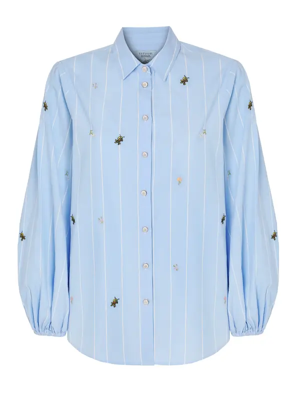 TATUUM TATUUM Bluza 'Beeloss 1'  svetlo modra / rumena / črna / bela