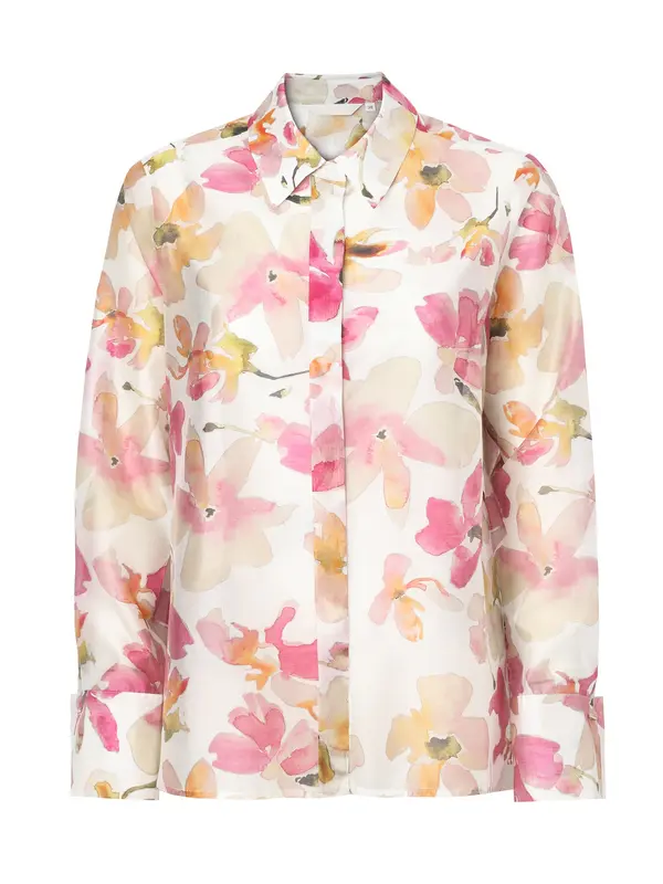 TATUUM TATUUM Bluza 'Berry 2'  bež / temno rumena / roza / off-bela