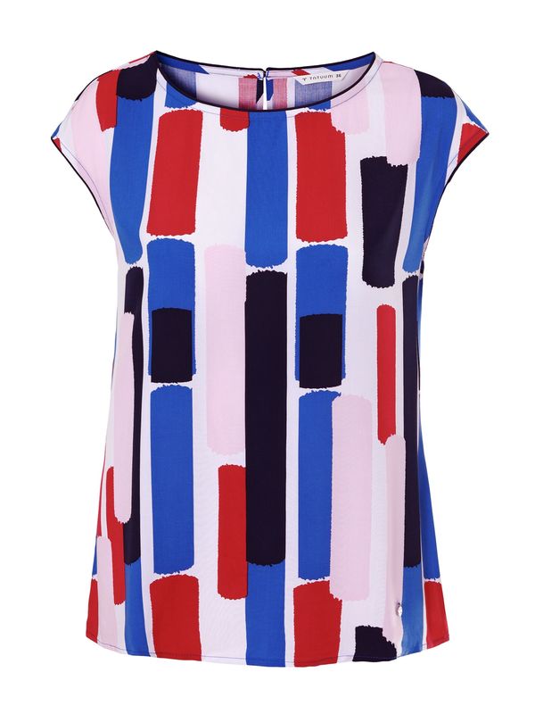 TATUUM TATUUM Bluza 'Mipla'  mornarska / temno modra / roza / ognjeno rdeča