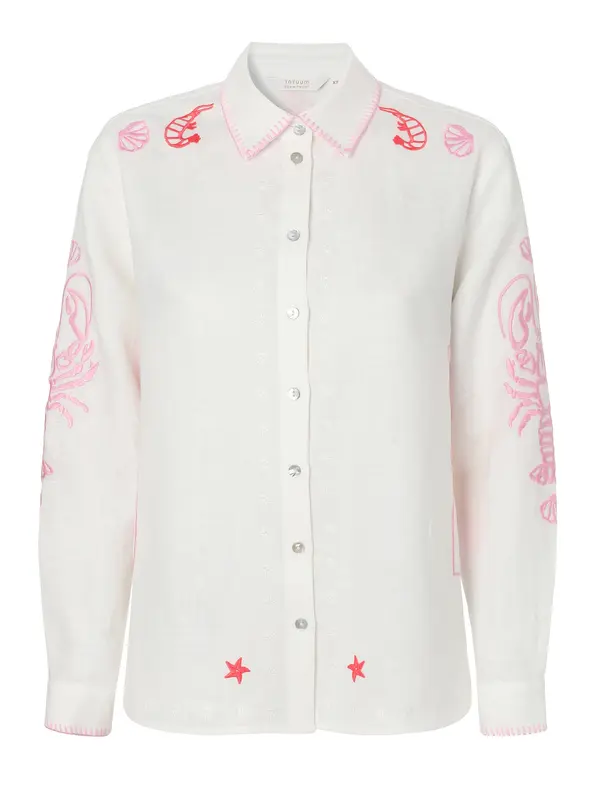 TATUUM TATUUM Bluza 'Salou 1'  roza / rdeča / off-bela