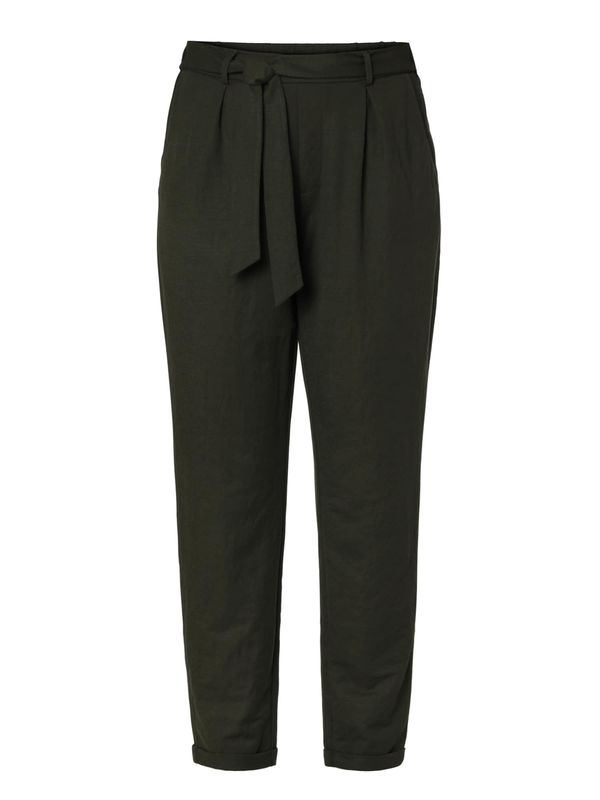 TATUUM TATUUM Hlače z naborki 'ZAMIRIA'  temno zelena