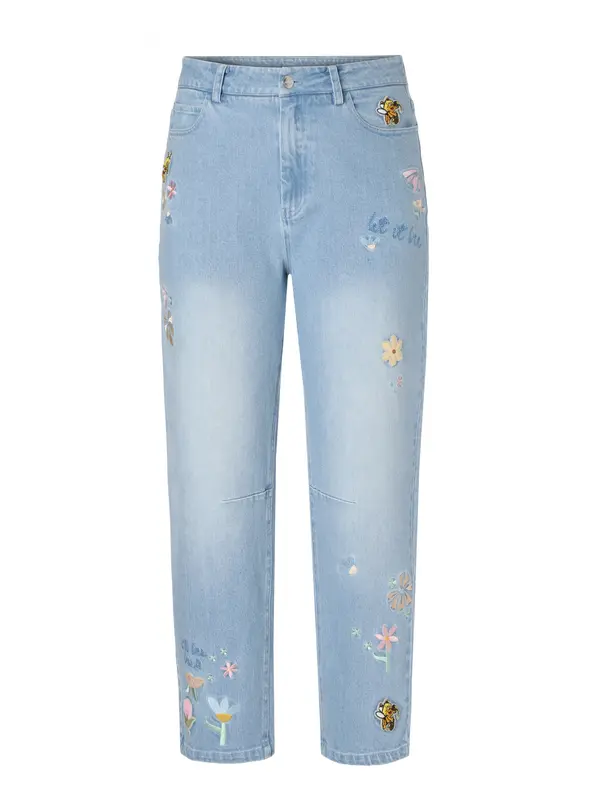 TATUUM TATUUM Kavbojke 'Honey'  bež / moder denim / roza / črna