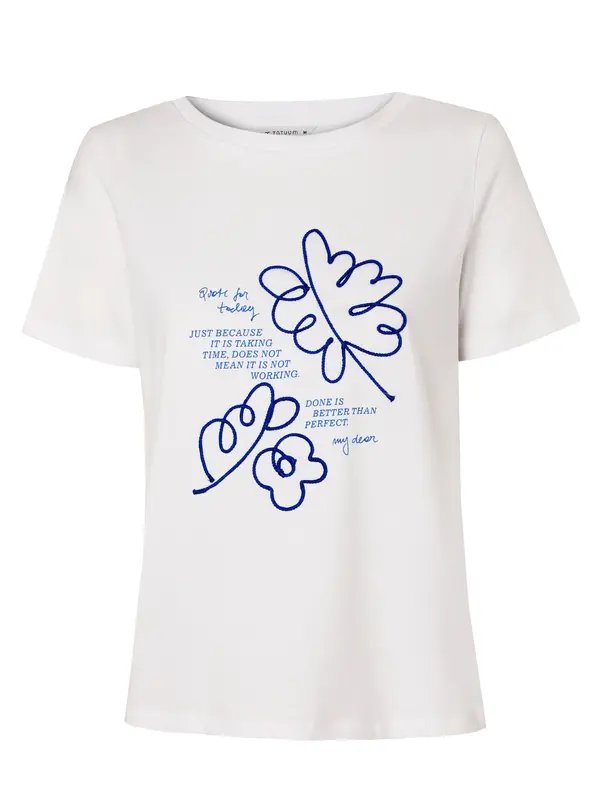 TATUUM TATUUM Majica 'Atono 2'  modra / temno modra / bela