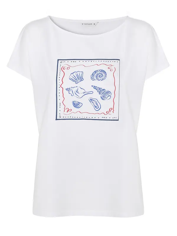 TATUUM TATUUM Majica 'Mandeno 1'  mornarska / encijan / bordo / bela