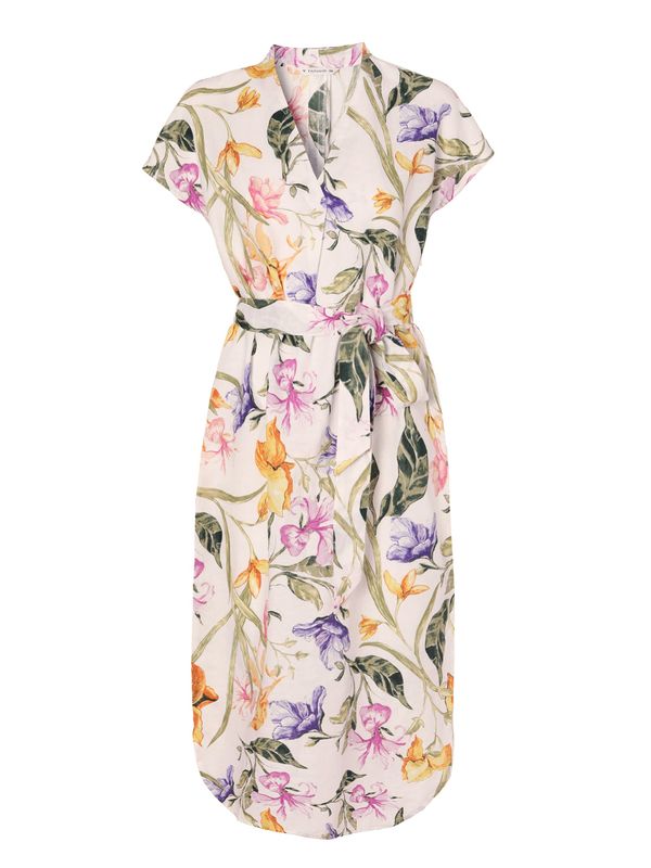 TATUUM TATUUM Obleka 'Awa'  bež / žafran / zelena / lila