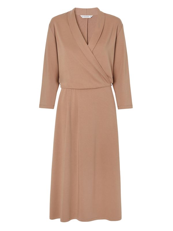 TATUUM TATUUM Obleka 'Frilla'  kamela