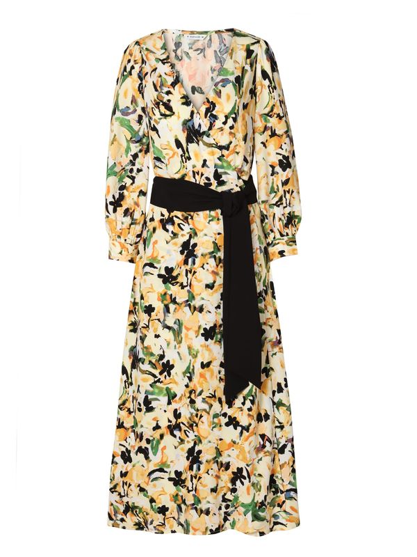 TATUUM TATUUM Obleka 'KONETI'  rumena / mešane barve / črna