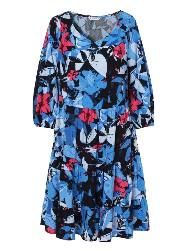 TATUUM TATUUM Obleka 'Sarna 1'  modra / nočno modra / pastelno modra / roza