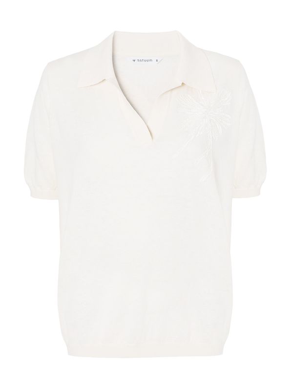 TATUUM TATUUM Pulover 'Lor'  svetlo bež / bela