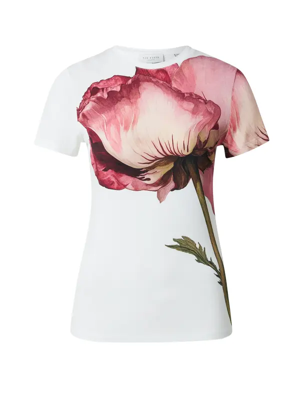 Ted Baker Ted Baker Majica 'OBREY'  ecru / temno zelena / roza / temno roza