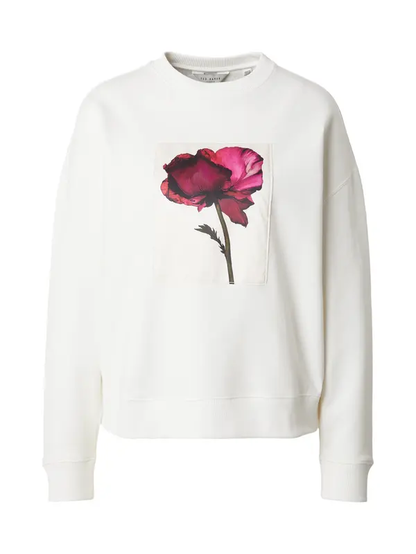 Ted Baker Ted Baker Majica 'TONNIE'  ecru / temno zelena / roza / rdeče vijolična