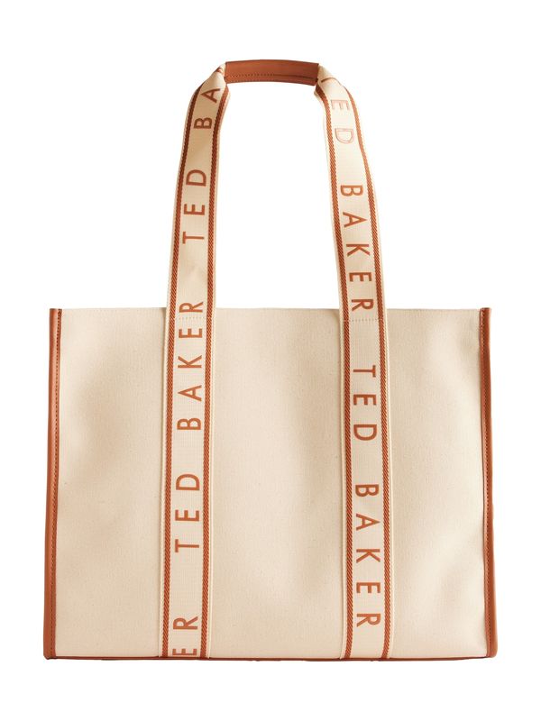 Ted Baker Ted Baker Nakupovalna torba  karamel / naravno bela