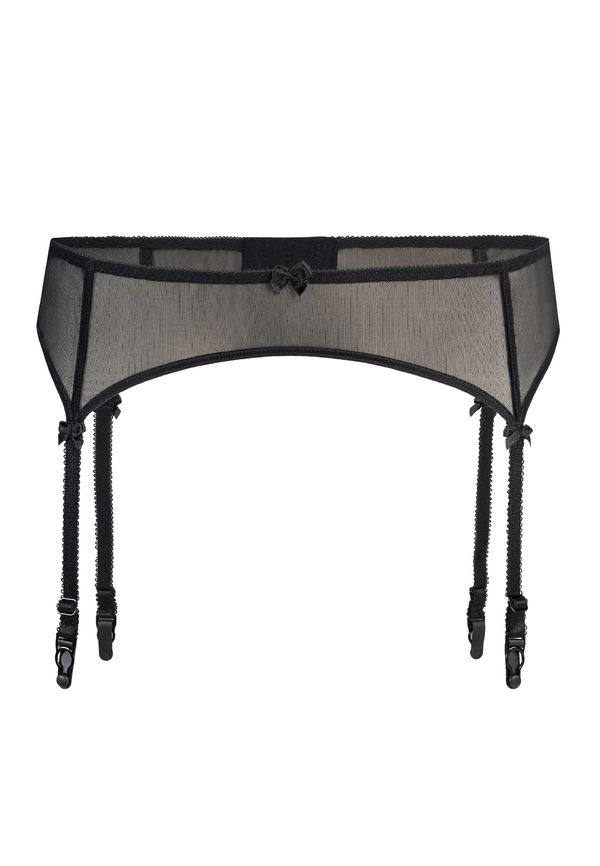 TEYLI TEYLI Nogavice z držalkami 'Eleonora'  črna