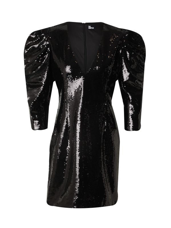 The Kooples The Kooples Koktejl obleka  črna