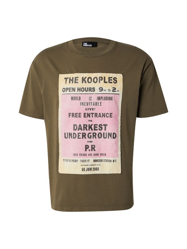 The Kooples The Kooples Majica  pastelno rumena / oliva / roza / črna