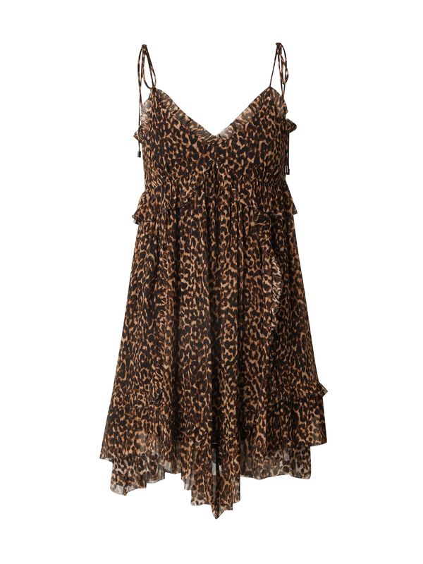 The Kooples The Kooples Obleka  rjava / kapučino / črna