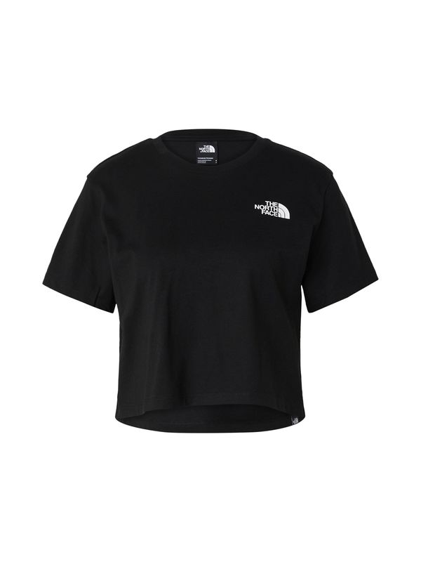 THE NORTH FACE THE NORTH FACE Majica 'Cropped Simple Dome T-Shirt'  črna / bela