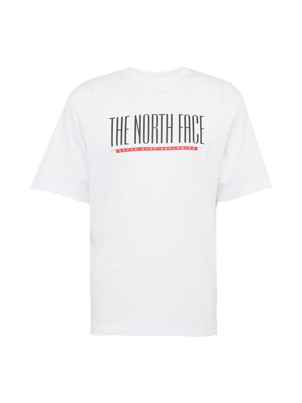 THE NORTH FACE THE NORTH FACE Majica 'EST 1966'  rdeča / črna / off-bela