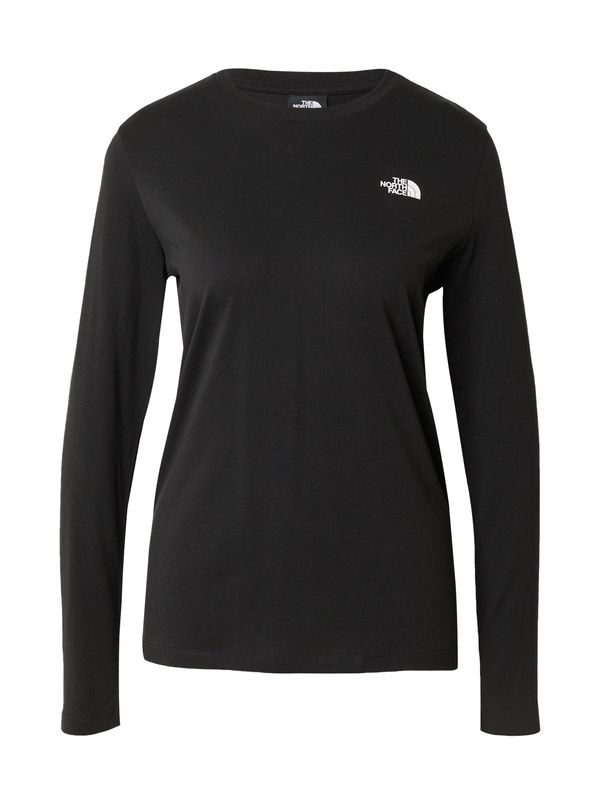 THE NORTH FACE THE NORTH FACE Majica 'Long-Sleeve Simple Dome T-Shirt'  črna / bela